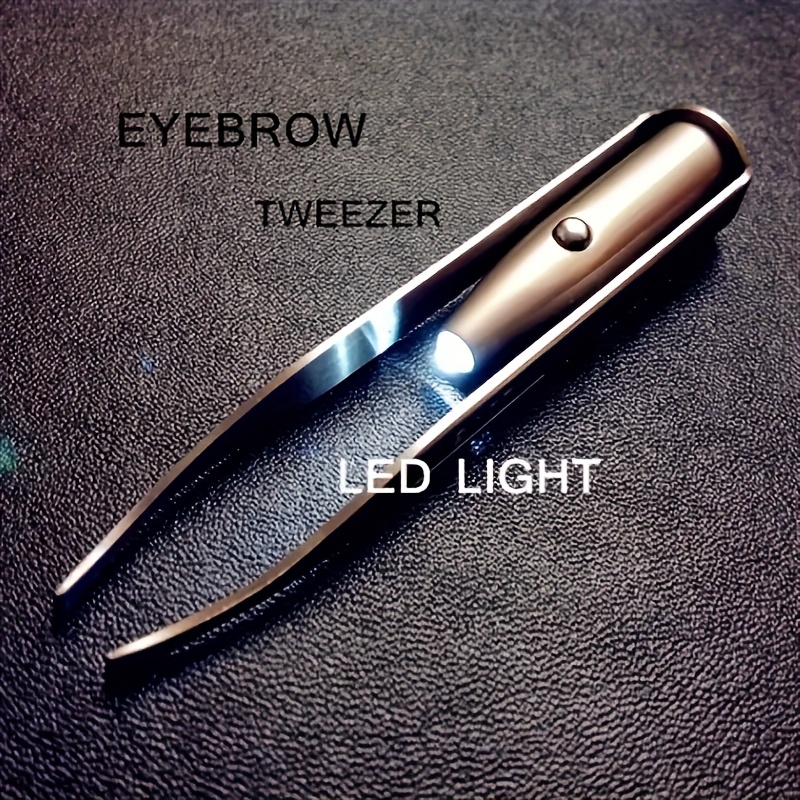 Eyelash Extension Led - 1/2 Stück verbessertes LED-Licht-Brauenpinzetten-Werkzeug mit intelligentem