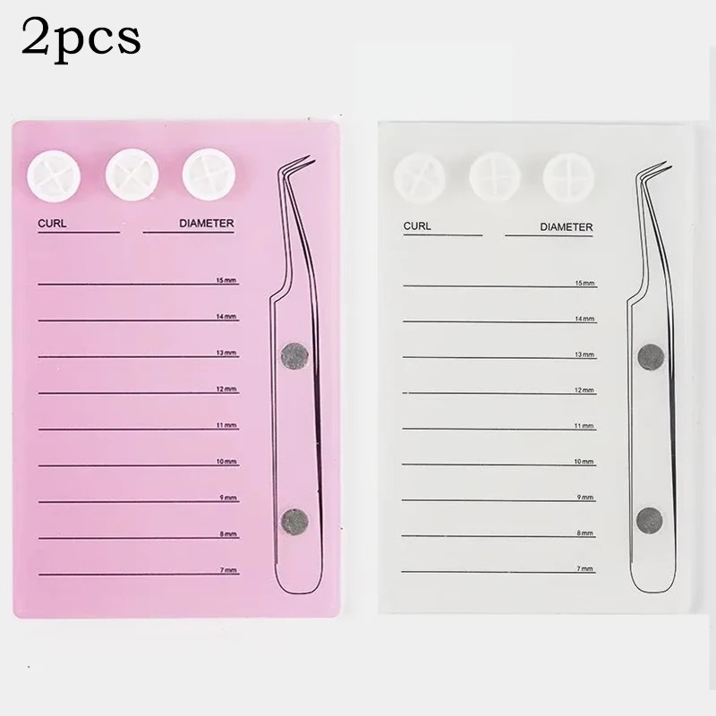 Eyelash Extension Menu - Acryl-Wimpernhalter, Display-Board für künstliche Wimpern, Klebepalette,