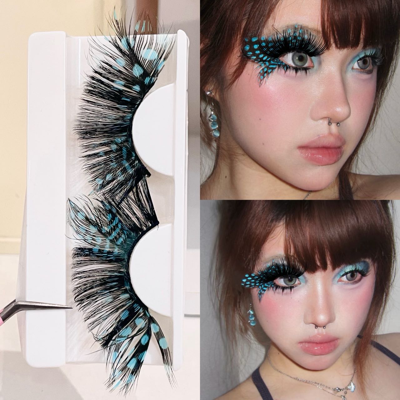 Eyelash Extension Douyin - Doudoutian Butterfly Cluster Wimpern, weiche, federartige,