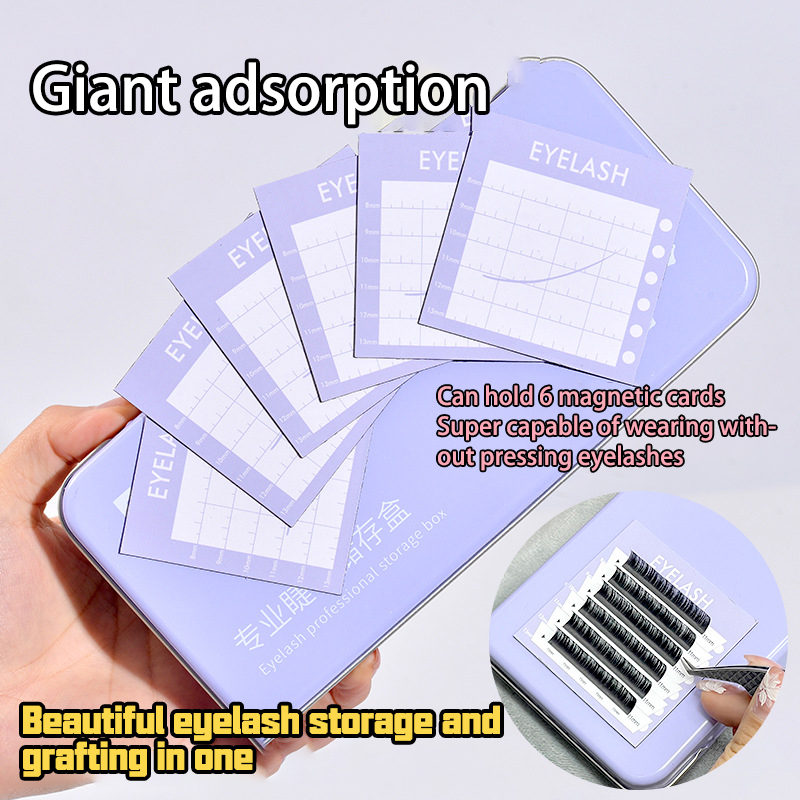 Eyelash Extension Menu - 1 Stück Einlagige Wimpernverlängerungs-Displaybox, Paletten-Aufbewahrungsbox für