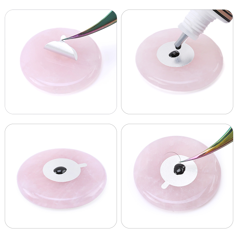 Lash Tile Palette - Kleber Palette Wimpern Extensions Rosa Grün