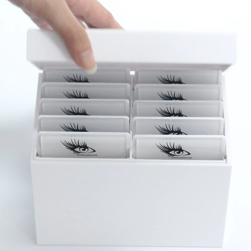 Lash Tile Palette - Schönheitssalon 10 Schichten Acryl Wimpernverlängerungen Aufbewahrungsbox