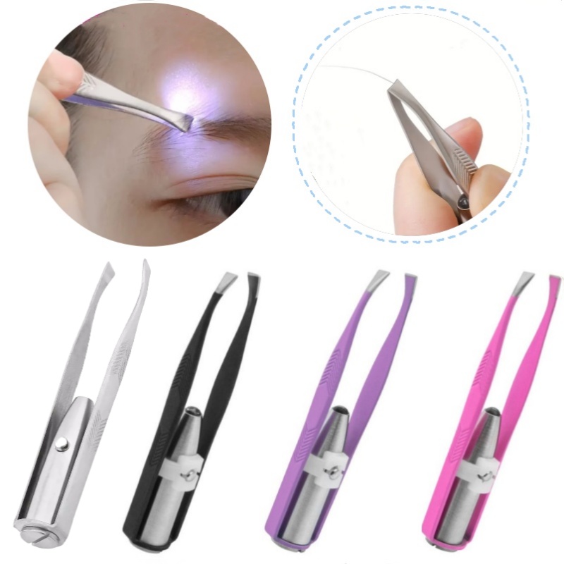 Eyelash Extension Led - 1/2 stücke Augenbraue Pinzette mit LED