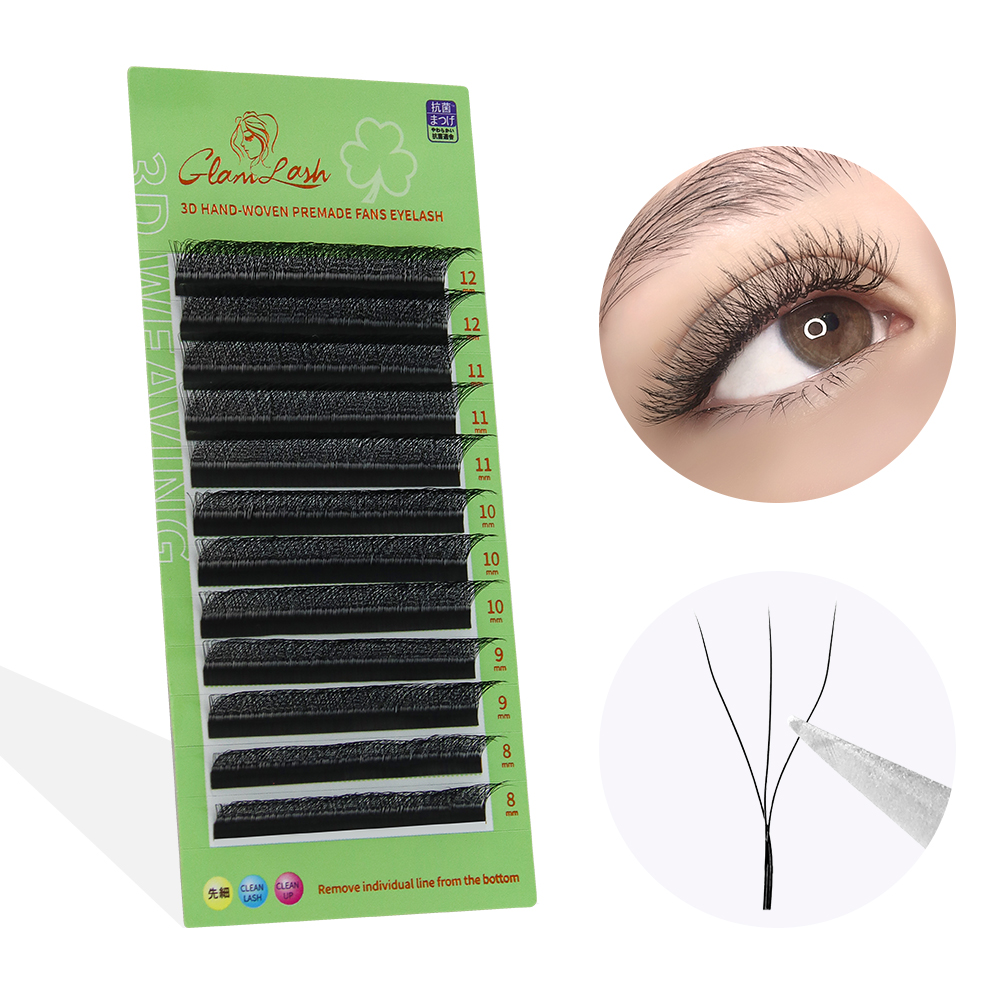Eyelash Extension Volume Styles - GLAMLASH W-Form Wimpernverlängerung 3D4D5D Vorgefertigte Volumen-Fächerwimpern