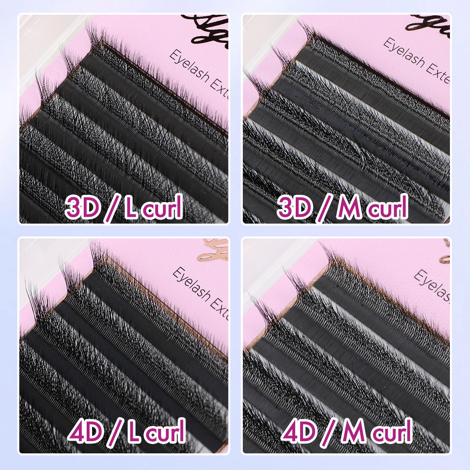 Eyelash Extension Yy - L M (LU) Curl W-Form Wimpernverlängerung