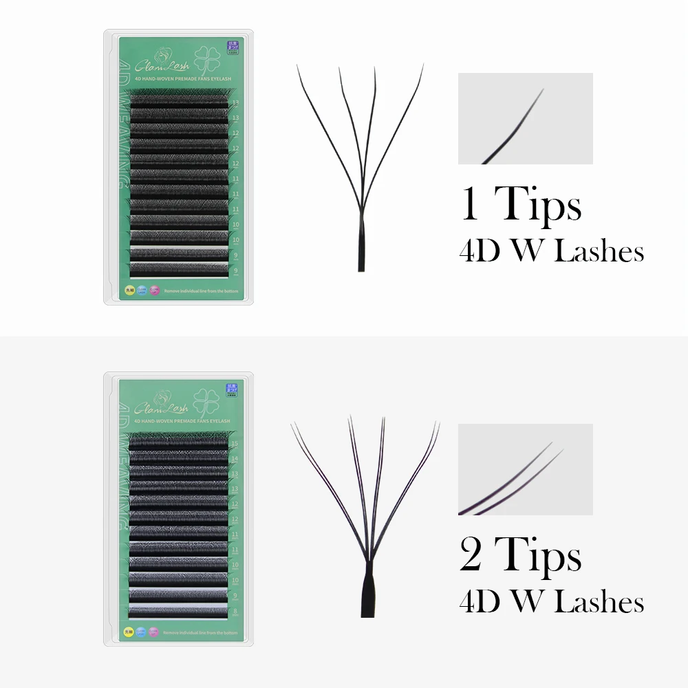 GLAMLASH 4D W-förmige Wimpernv – Eyelash Extension Volume Styles Bewertung und Preis