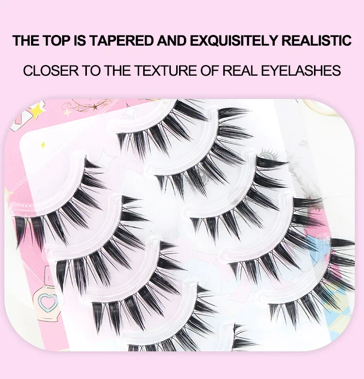 5-Paar Manga Eye A-förmige fal – Eyelash Extension Douyin Bewertung und Preis