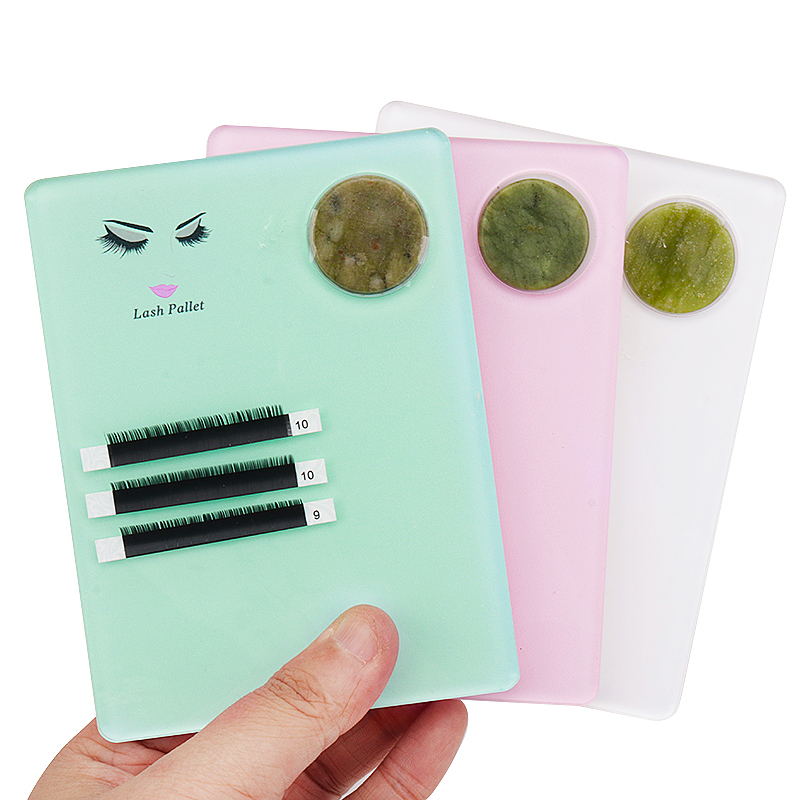 1 stücke Acryl Jade Stein Wimp – Lash Tile Palette Bewertung und Preis
