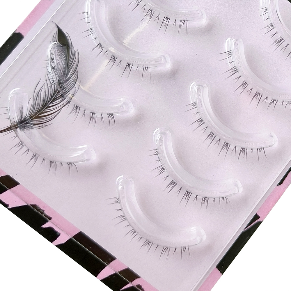 5 Paar untere Wimpern mit klar – Eyelash Extension Douyin Bewertung und Preis