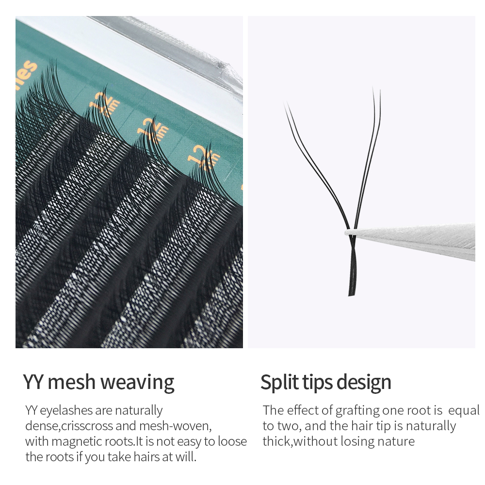 GLAMLASH YY-Form, schwarze Wim – Eyelash Extension Yy Bewertung und Preis