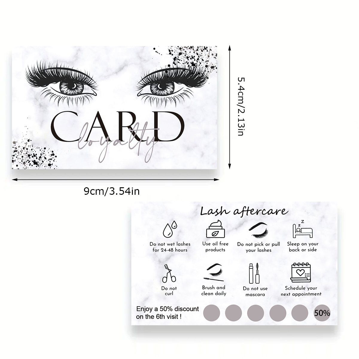 50 Teile/los Marmor Wimpern Na – Eyelash Extension Menu Bewertung und Preis