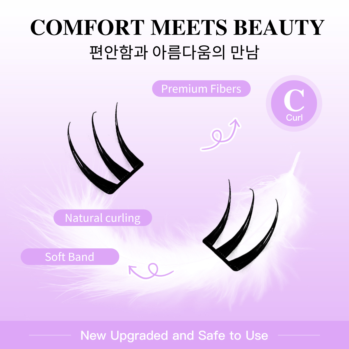 Segmentierte Wimpern Cluster U – Eyelash Extension Menu Bewertung und Preis