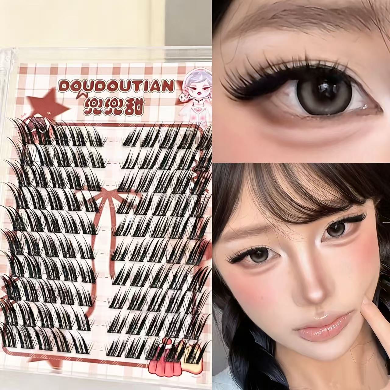 Doudoutian Fox-Style Winged Ey – Eyelash Extension Douyin Bewertung und Preis