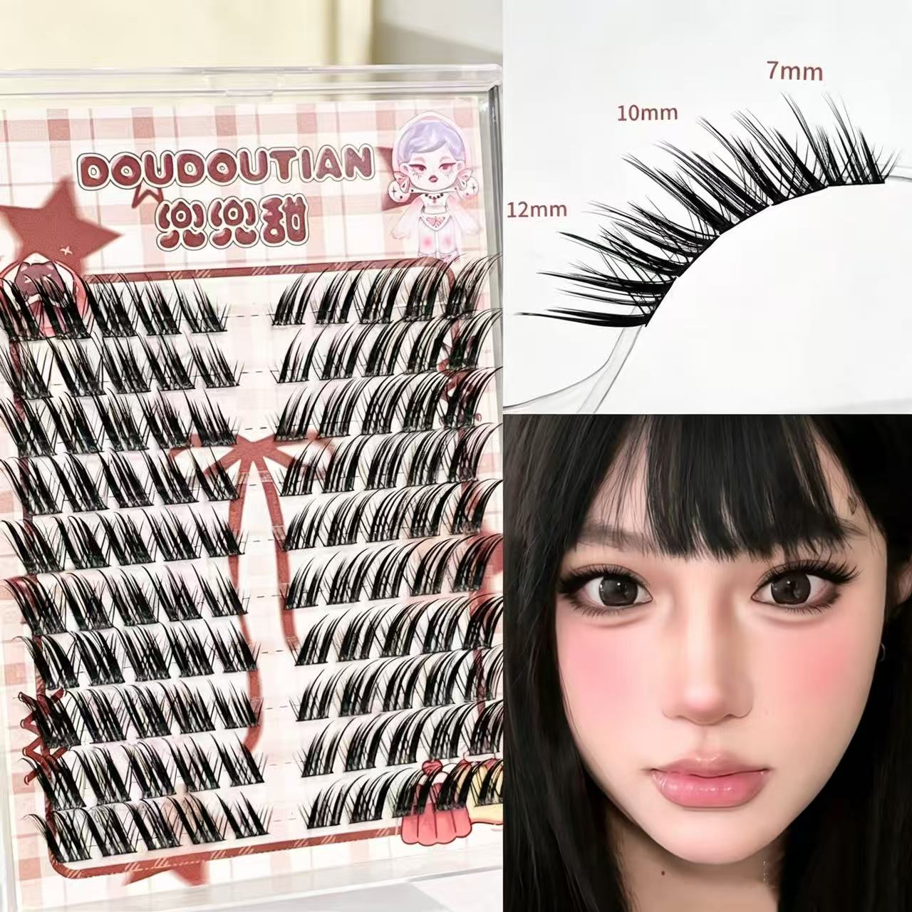 Doudoutian Fox-Style Winged Ey – Eyelash Extension Douyin Bewertung und Preis